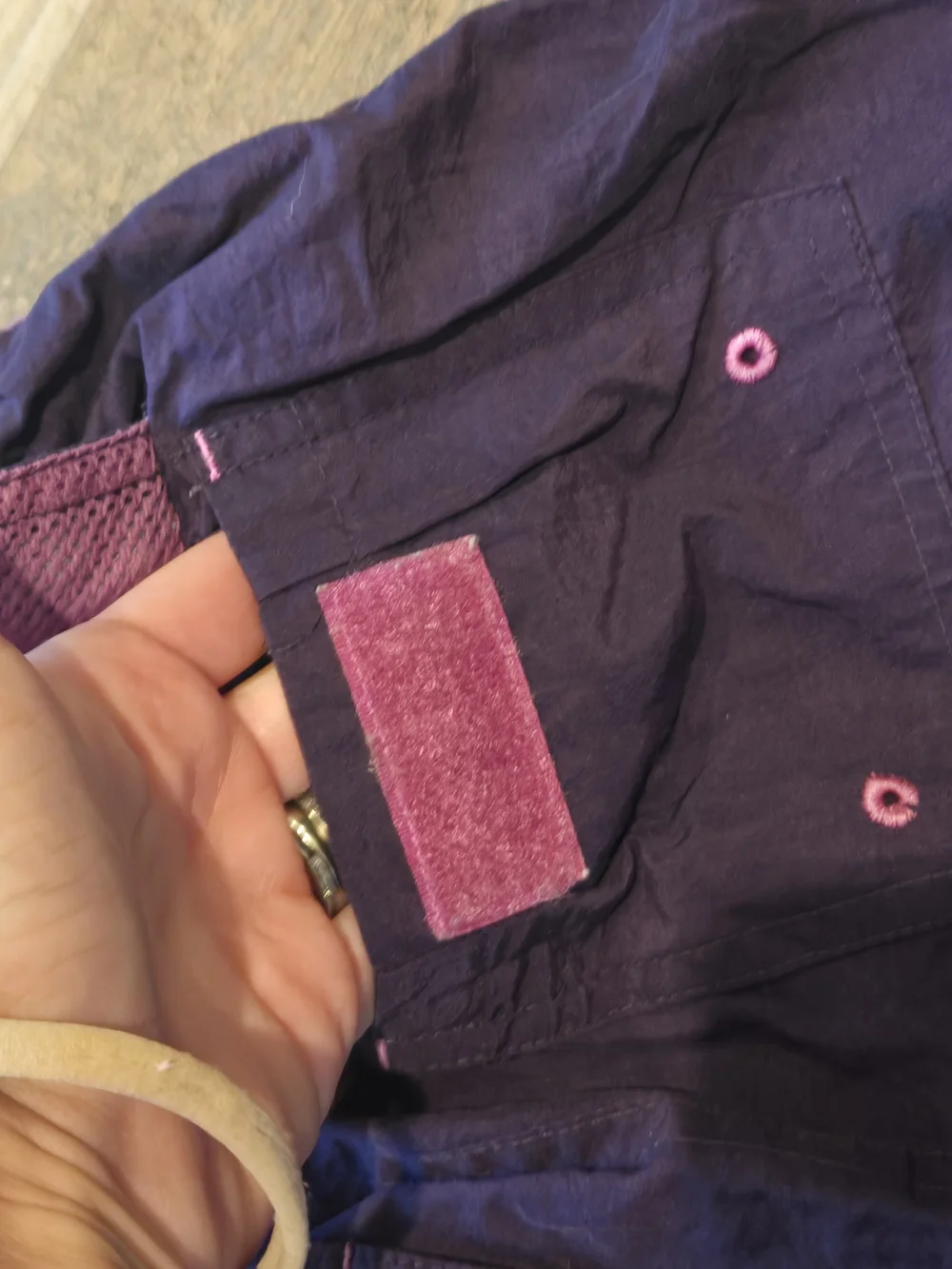 Vtg Y2K Limited Too Purple Pink Track Cargo Pants Buckle Waist Zipper Hem 23x23